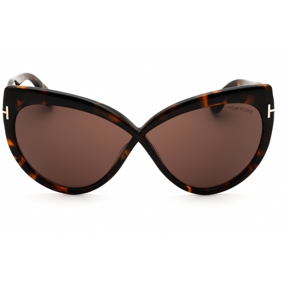 NWT Tom Ford FT1196 Dark Havana Cat Eye 65mm Sunglasses main image 3